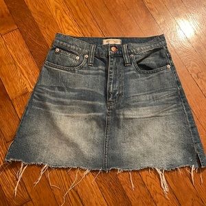 Madewell Jean skirt size 25